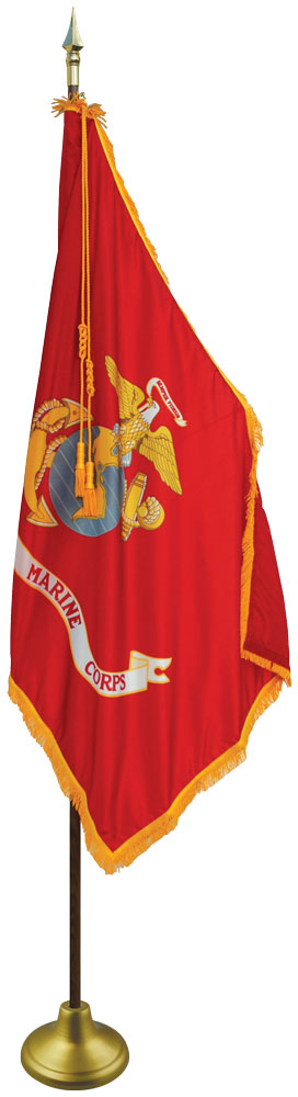 U.S. Marine Corps Indoor & Parade Flag – Made in USA