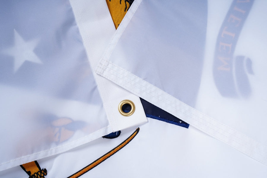 Massachusetts state flag outdoor display product image