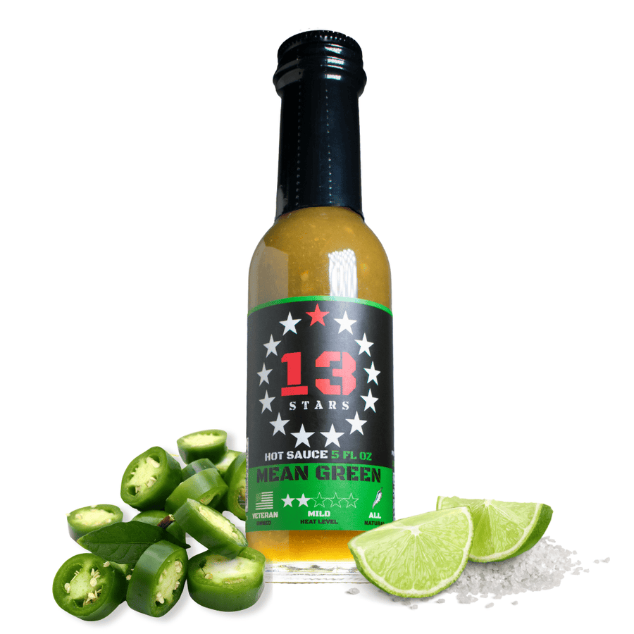 Mean Green jalapeño and lime mild hot sauce – product listing image 1