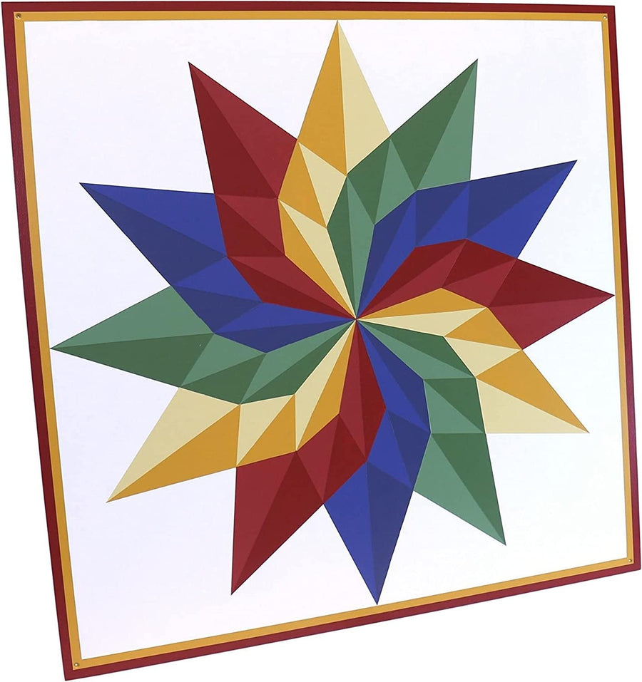 Dahlia Sunburst Barn Quilt