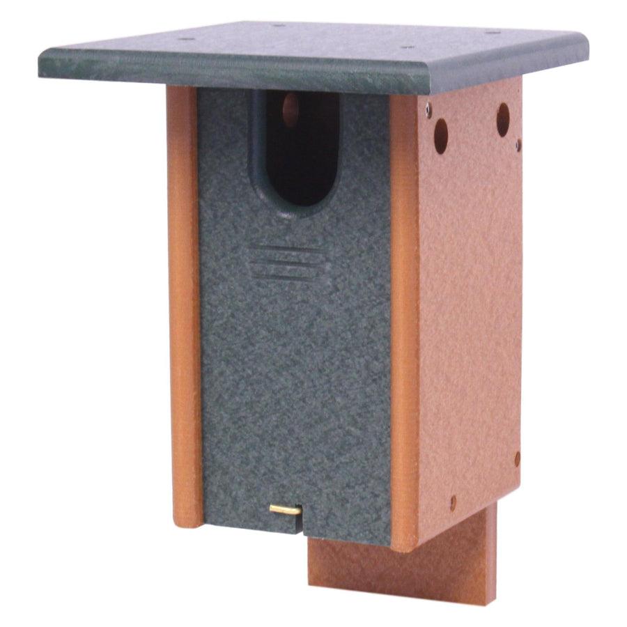 Bluebird House, Post Mount, Amish-Made with 100% Recycled Poly Lumber