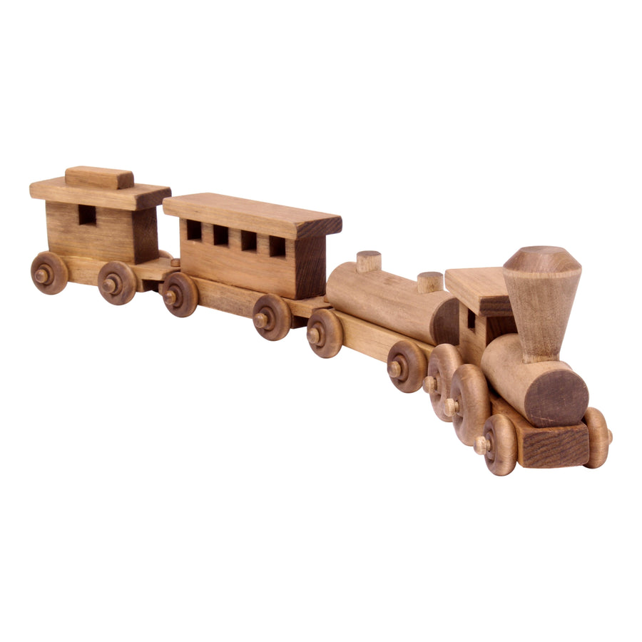 4-Piece Wooden Toy Train Set