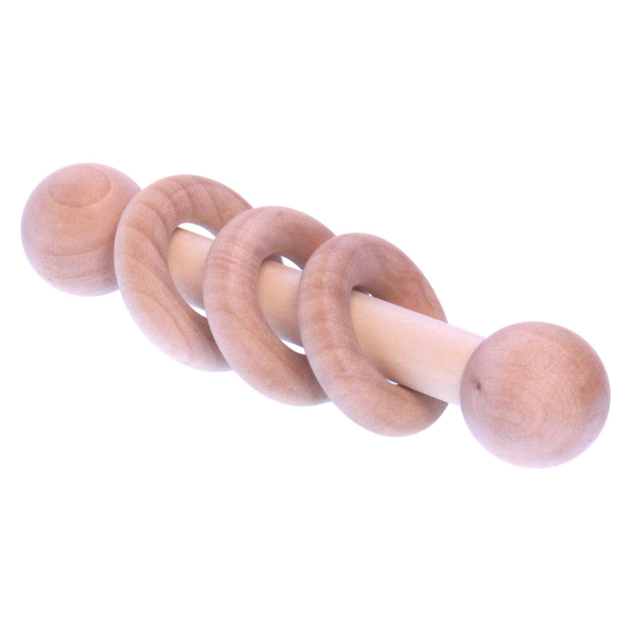 Unfinished Wooden Baby Rattle