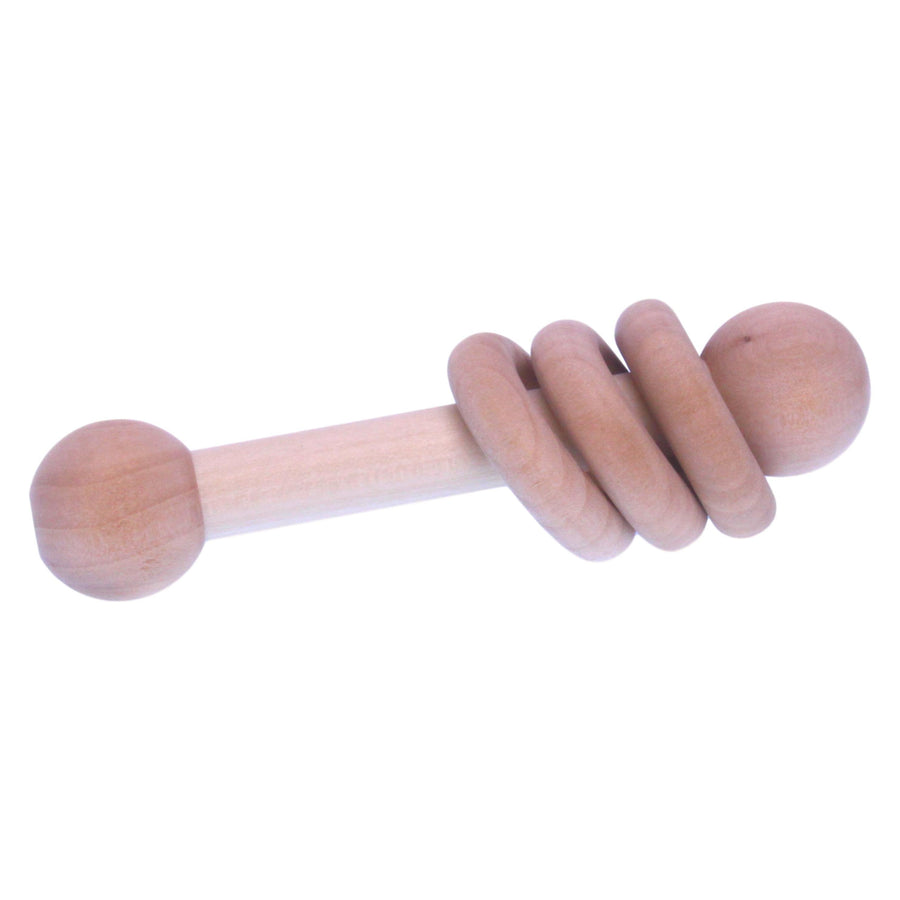 Unfinished Wooden Baby Rattle