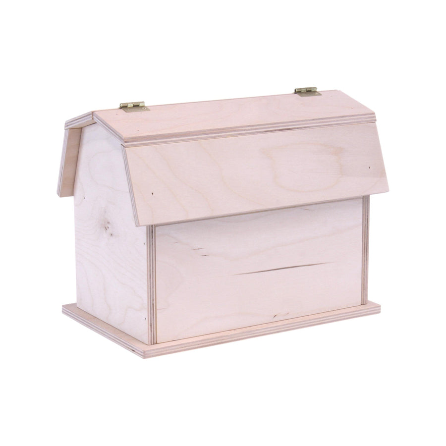 Mini Wooden Hip-Roof Toy Barn