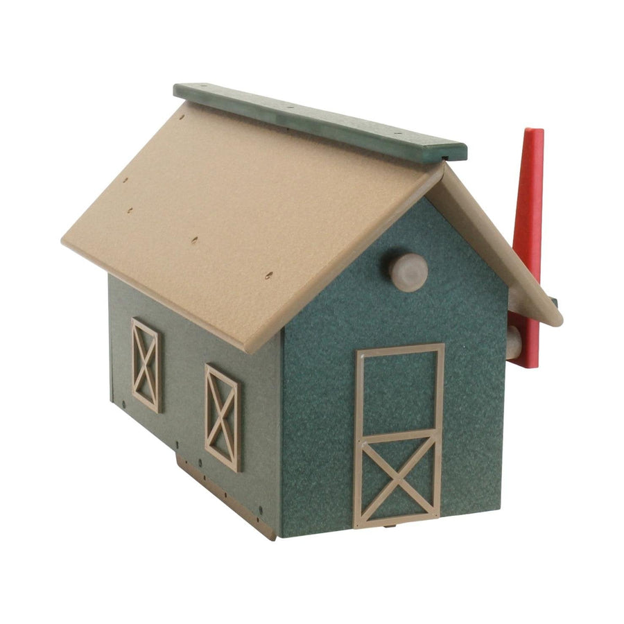 Poly Lumber Barn Mailbox