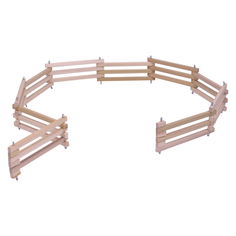 6-Foot Wooden Folding Corral Fence Toy