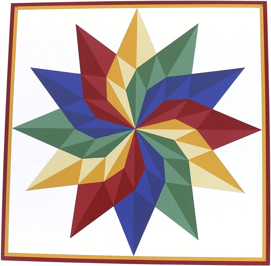 Dahlia Sunburst Barn Quilt