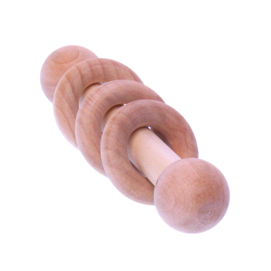 Unfinished Wooden Baby Rattle