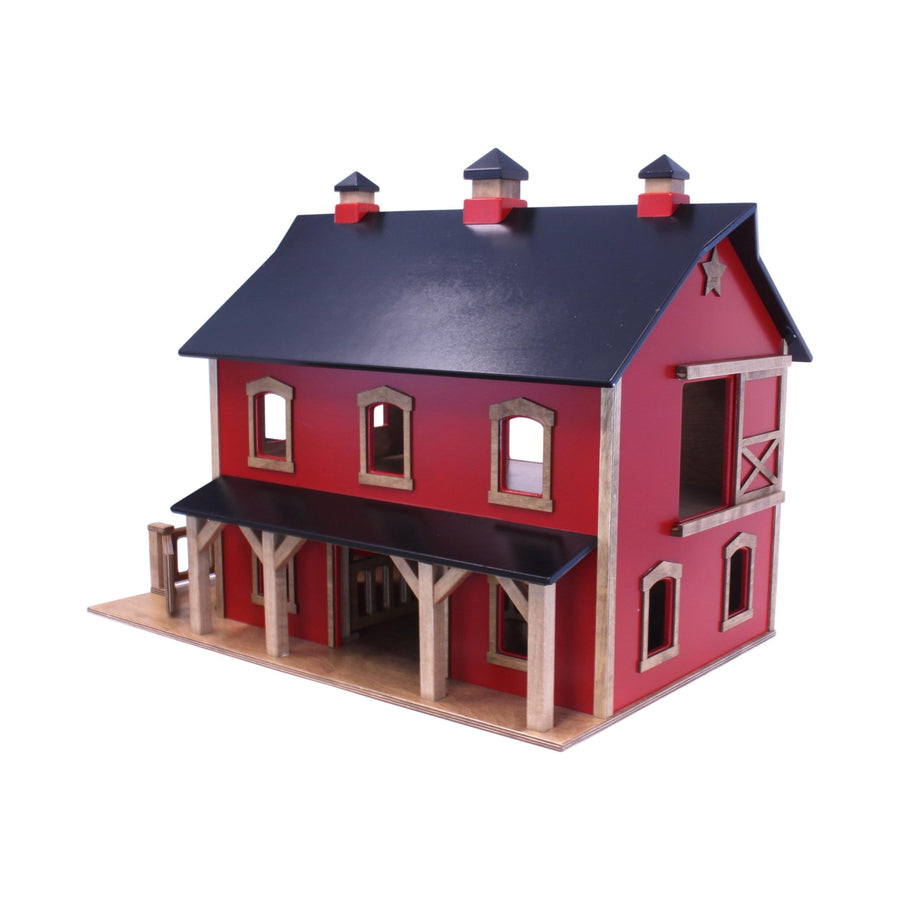 Large Wooden Pennsylvania Bank Barn Toy