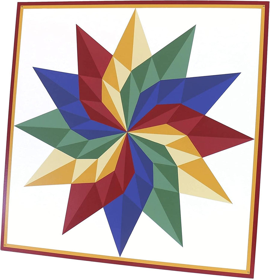 Dahlia Sunburst Barn Quilt
