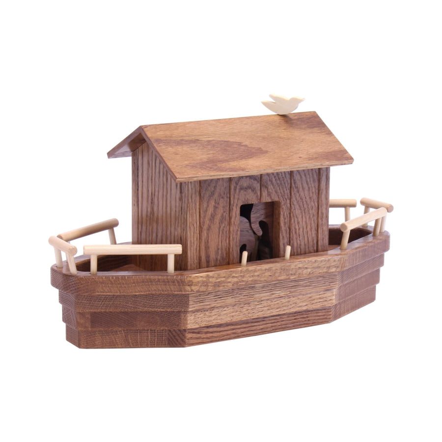 Oak Noah’s Ark Playset with 13 Animals & Noah Figures