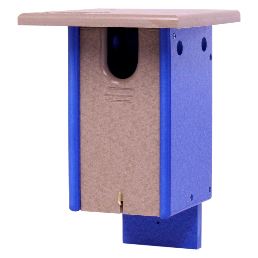 Bluebird House, Post Mount, Amish-Made with 100% Recycled Poly Lumber