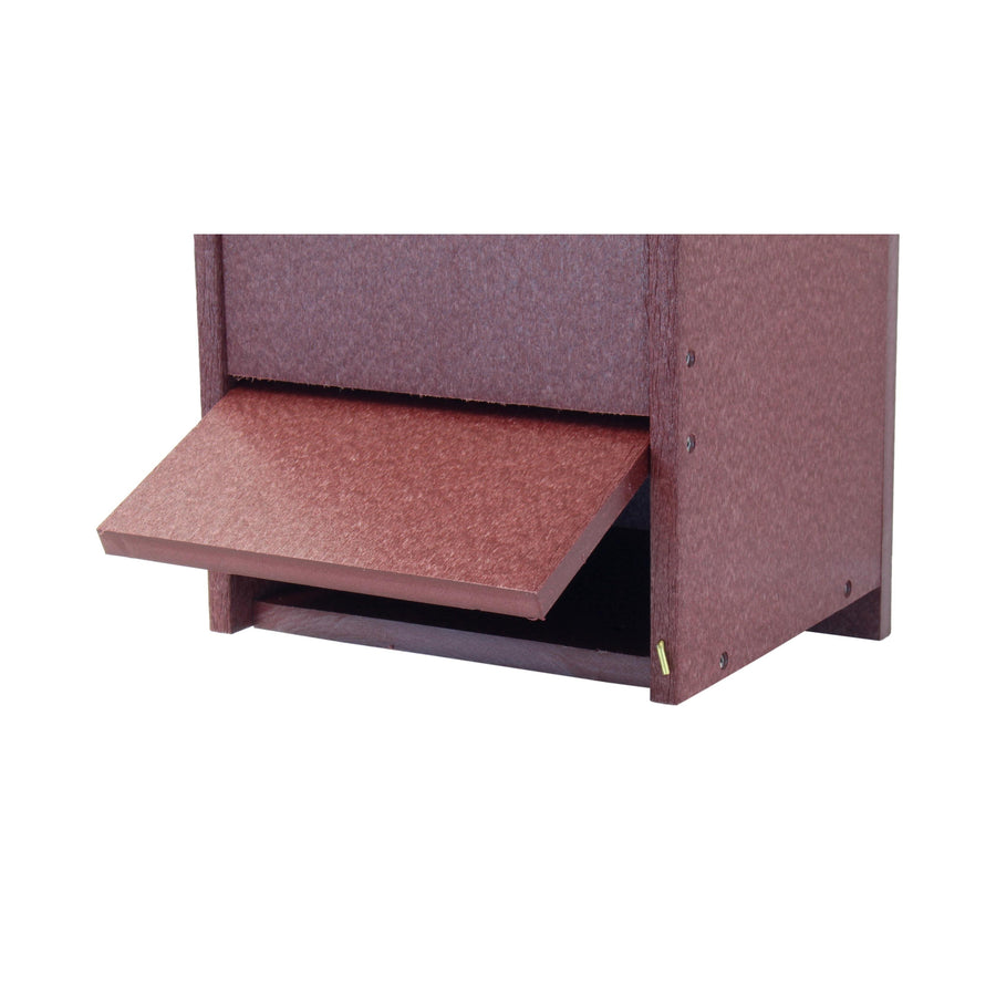 Wood Duck Bird House, Made with Durable Poly Lumber, Post-Mount Design