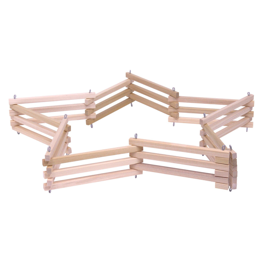 6-Foot Wooden Folding Corral Fence Toy