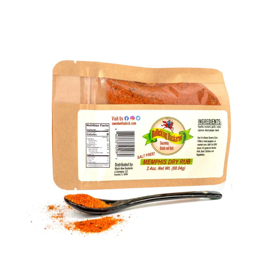 Product photograph of Memphis Dry Rub – Hot, Salt-Free Seasoning Blend