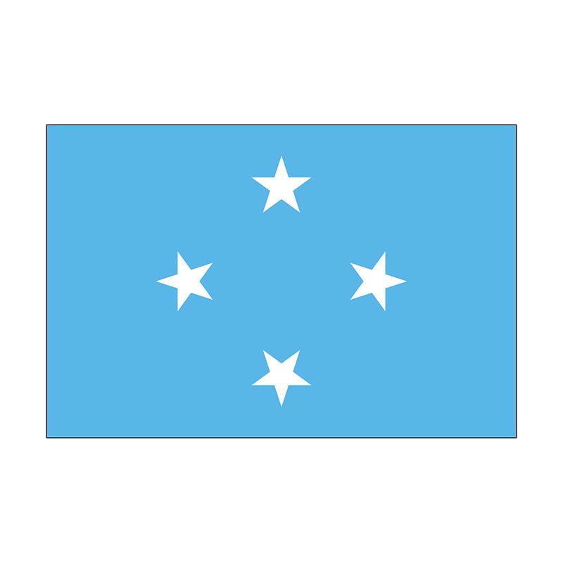 Federated States of Micronesia nylon flag product image with four white stars on blue