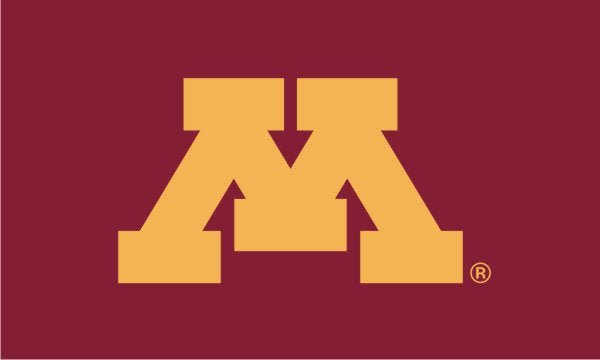 Minnesota Golden Gophers 3x5 sewn appliqué NCAA flag made in USA