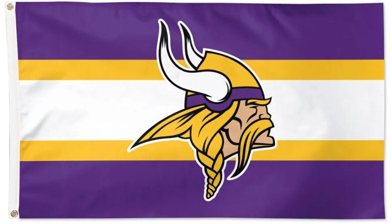 Minnesota Vikings 3x5 slogan flag made in USA