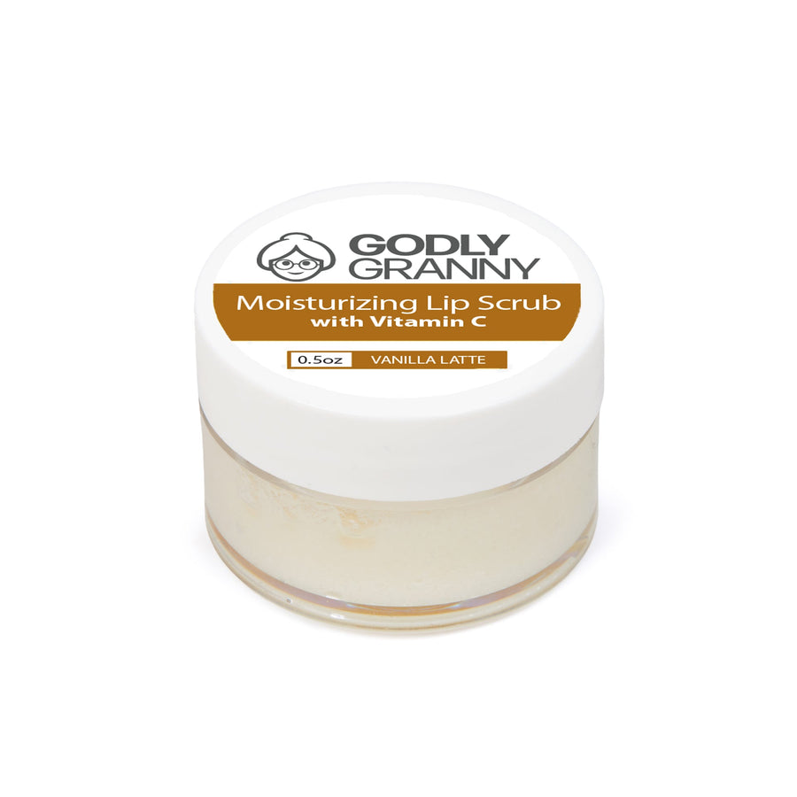 Moisturizing Vitamin C Lip Scrub – Vanilla Latte packaging