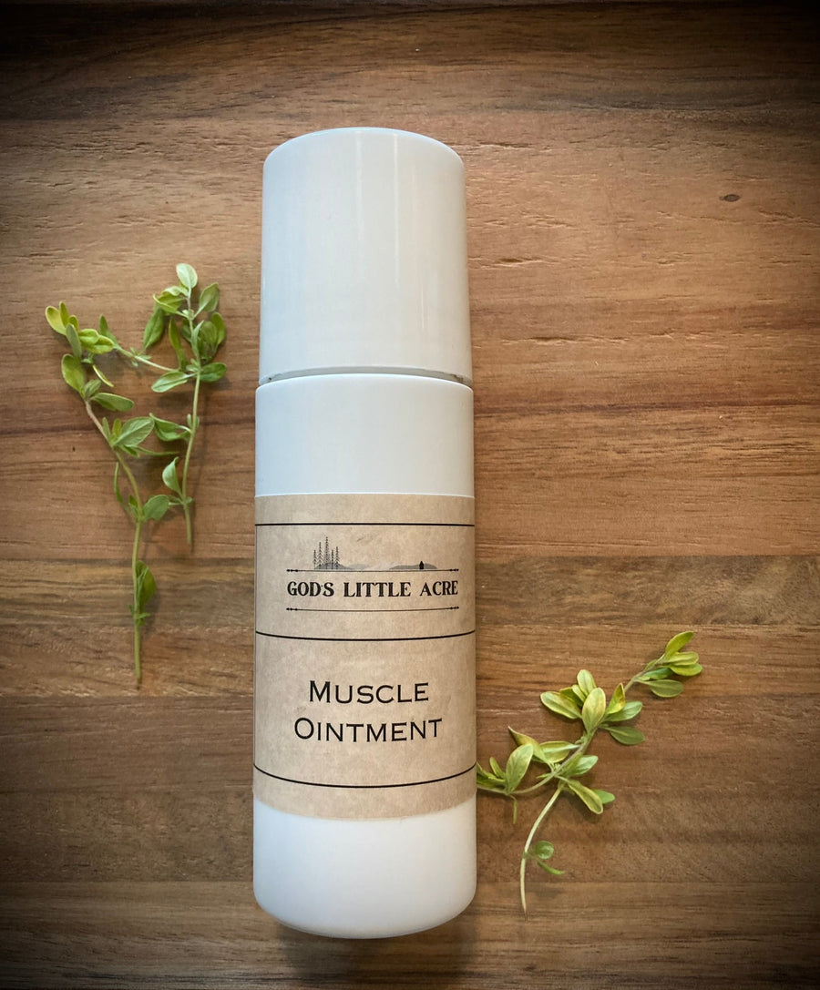 Peppermint Herbal Body Oil Roll-On in its roller applicator with supplier branding