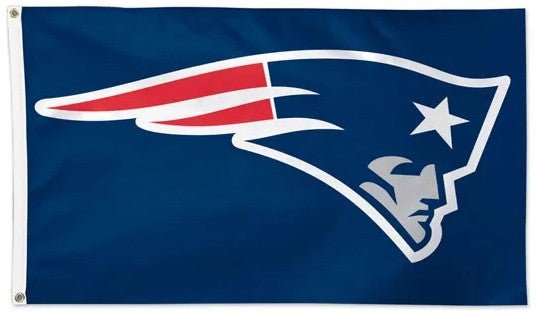 New England Patriots 3x5 Color Rush striped NFL flag with team logo