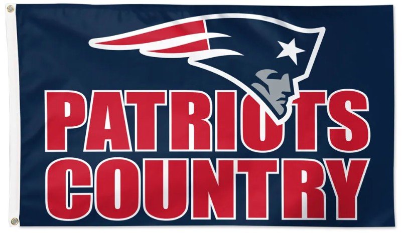 New England Patriots 3x5 camouflage flag with team logo
