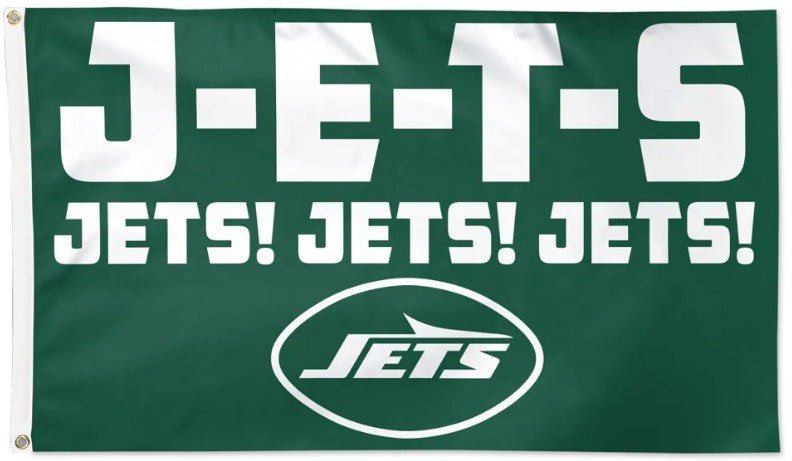New York Jets 3x5 slogan flag made in USA
