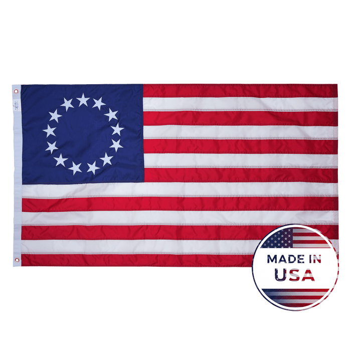 Betsy Ross flag with a circle of thirteen stars