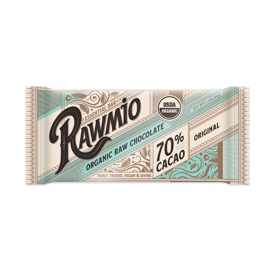 Product package photograph for Essential Dark Chocolate Bar - 70% Cacao