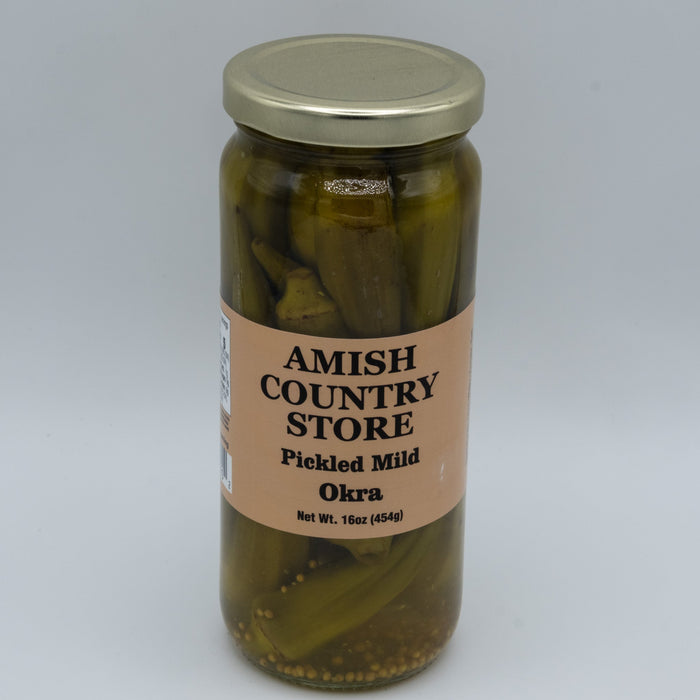 Mild Pickled Okra front package label