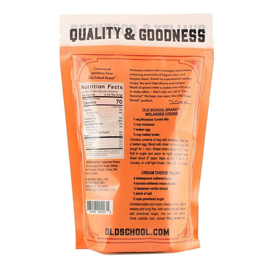 Molasses Cookie Mix — ingredients or nutrition information