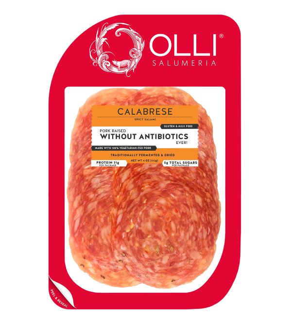 Olli Calabrese sliced salami package
