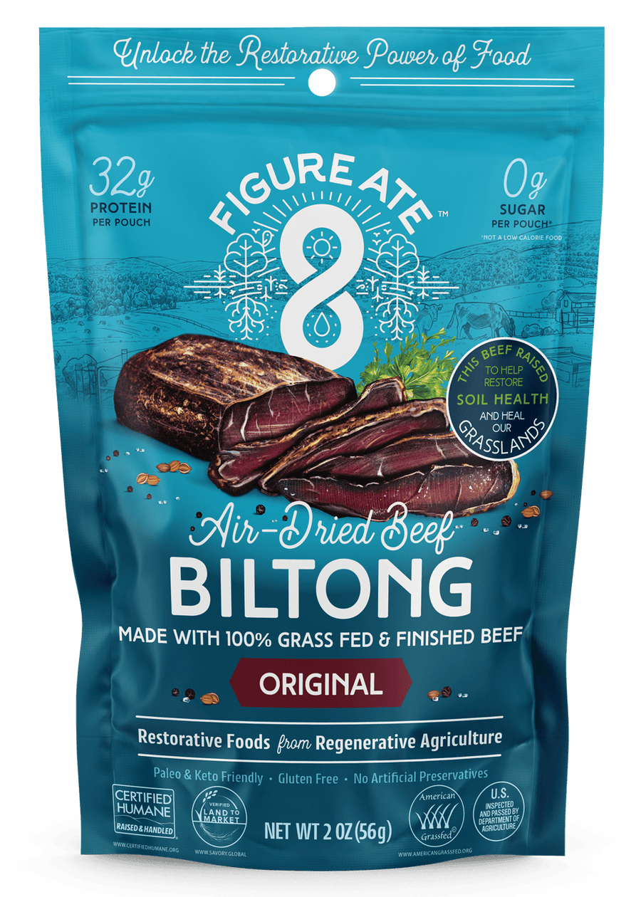 Original Grass-Fed Beef Biltong – Air-Dried Steak Snack – product image 1 of 9 at buyamerican.mom