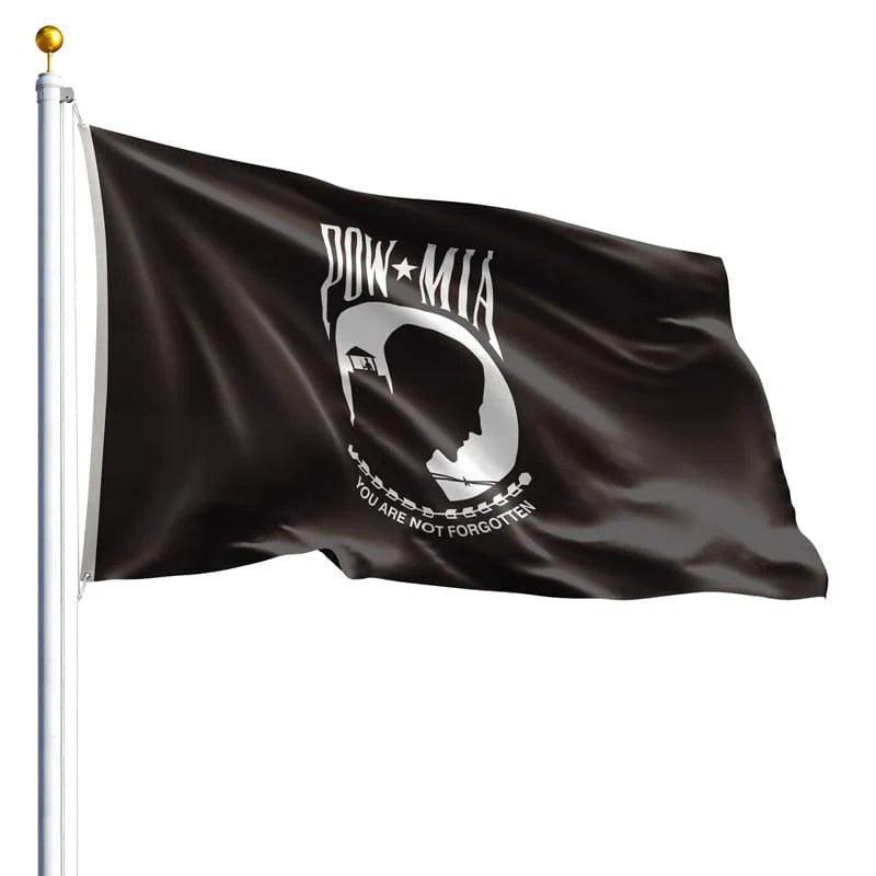 American-made outdoor nylon POW/MIA flag with brass grommets