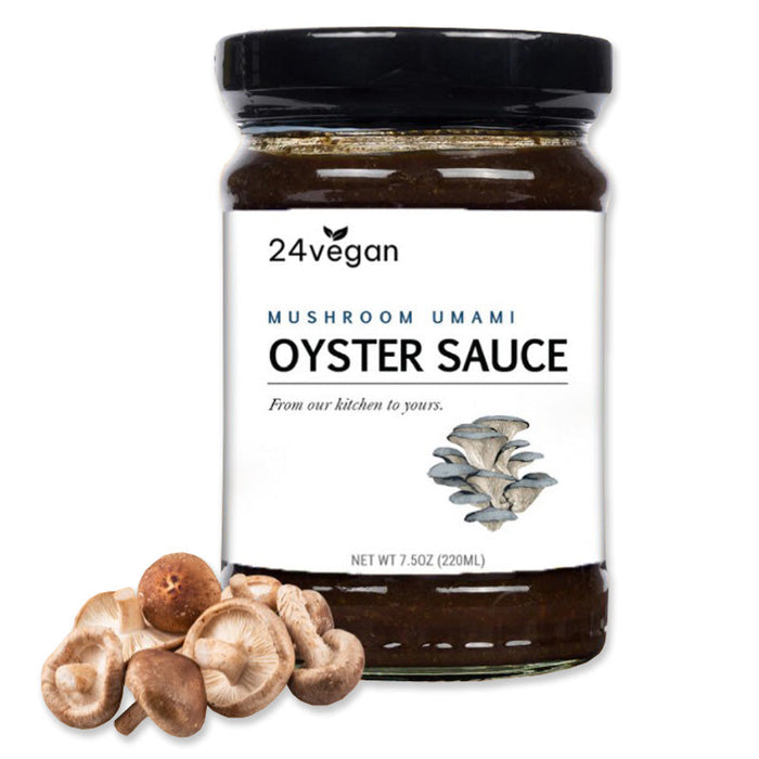 Vegan Mushroom Oyster Sauce Alternative: mushroom oyster sauce alternative jar.