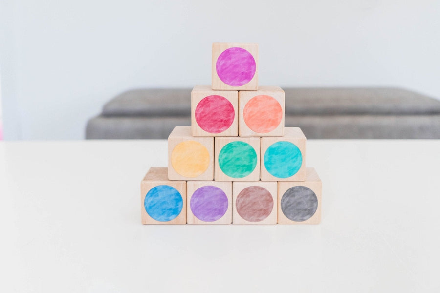 Watercolor Palette Color Blocks: 10 Maple Blocks