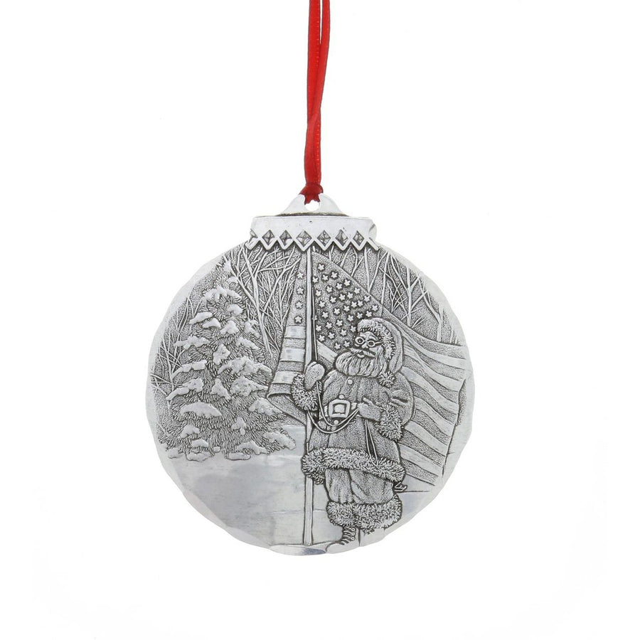 Product view of Patriotic Santa Ornament