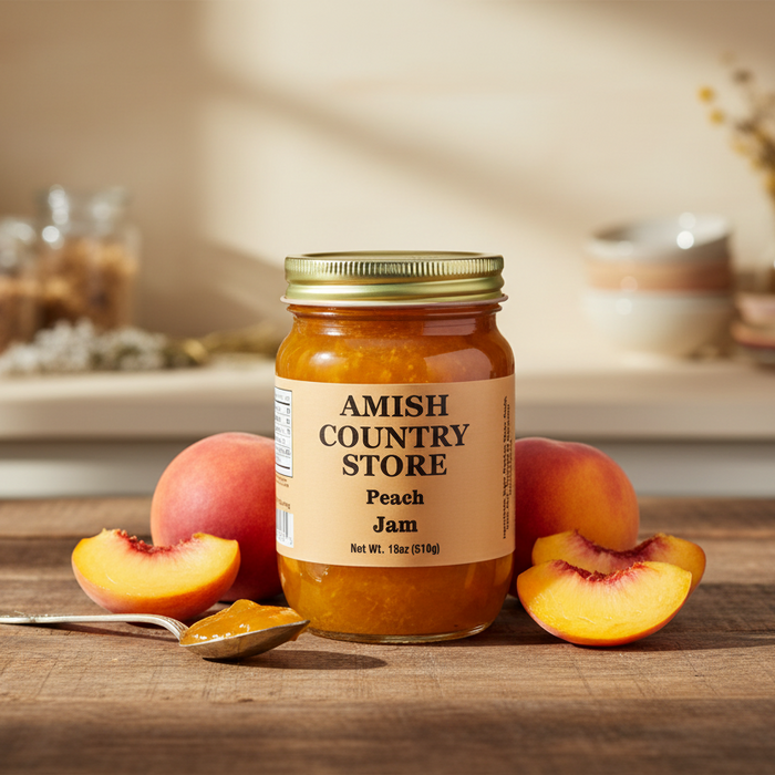 Old-Fashioned Peach Jam (18 oz) – product catalog photo 1