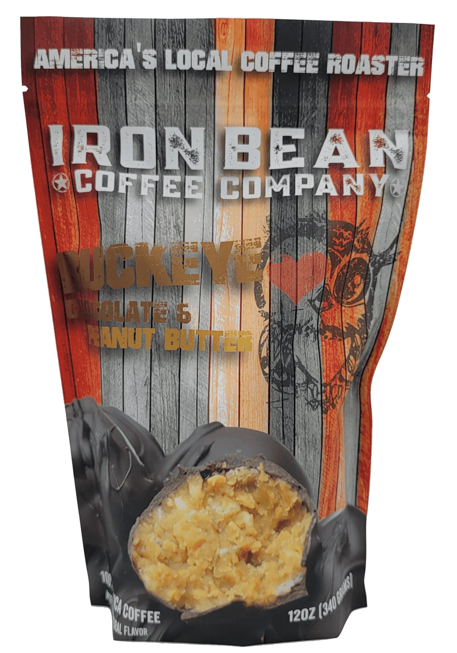 Peanut Butter Chocolate Buckeye Flavored Coffee – 12 oz – coffee product photo 1