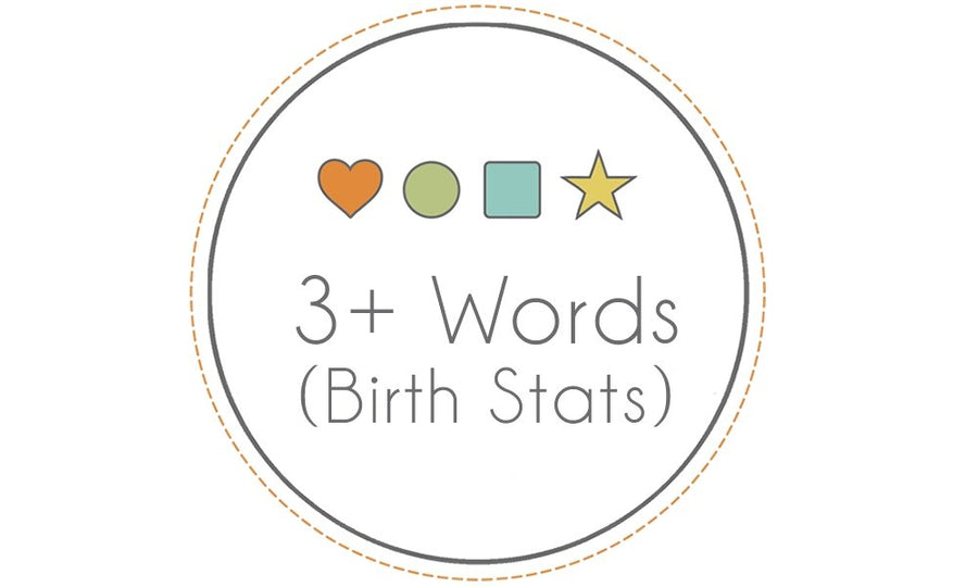 3+ Words and Birth Stats personalization service icon