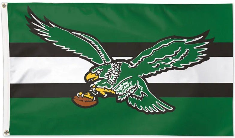 Philadelphia Eagles 3x5 retro logo NFL flag made in USA
