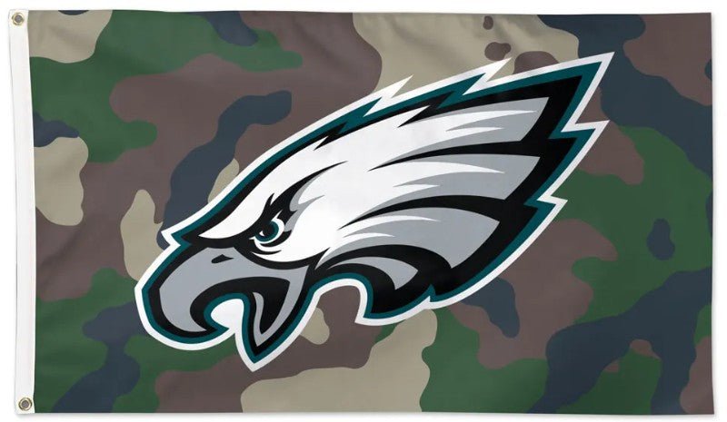 Philadelphia Eagles 3x5 camouflage flag with team logo