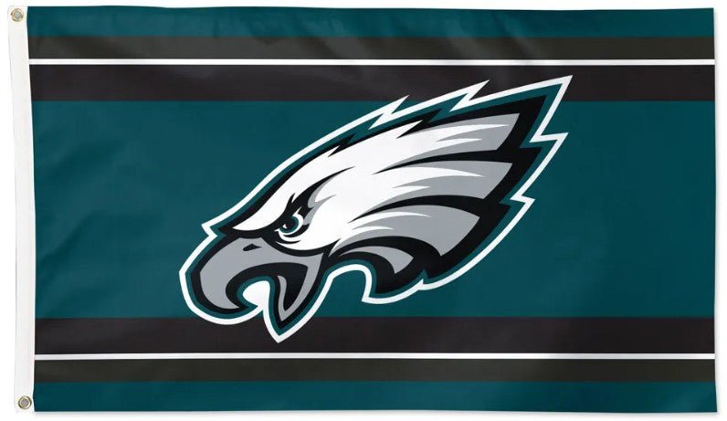 Philadelphia Eagles 3x5 Color Rush striped NFL flag with team logo