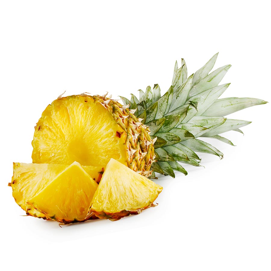 Fresh pineapple illustrating a fruit variety in the kit