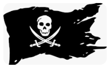 Pirate flag artwork from the Hillbilly Pirate Hot Sauce gallery