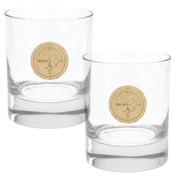Collection display featuring Pittsburgh Steelers 2-Piece Rocks Set