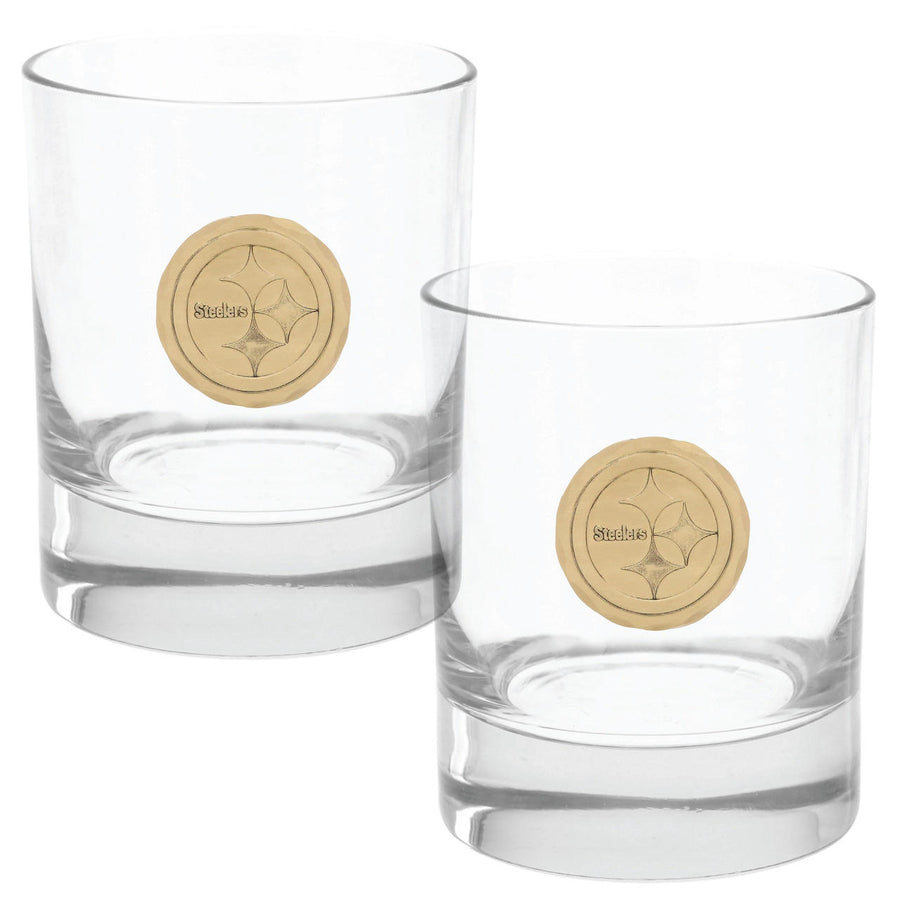 Collection display featuring Pittsburgh Steelers 2-Piece Rocks Set