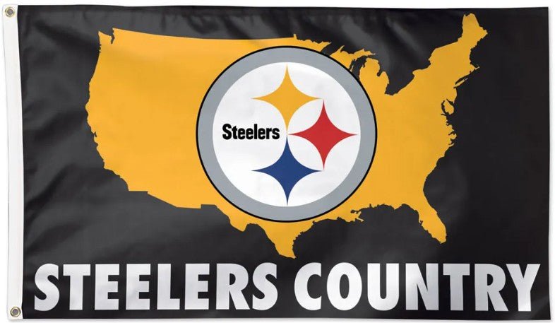 Pittsburgh Steelers 3x5 slogan flag made in USA