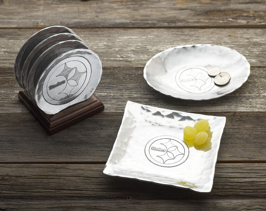 Collection display featuring Pittsburgh Steelers Logo Canape Tray